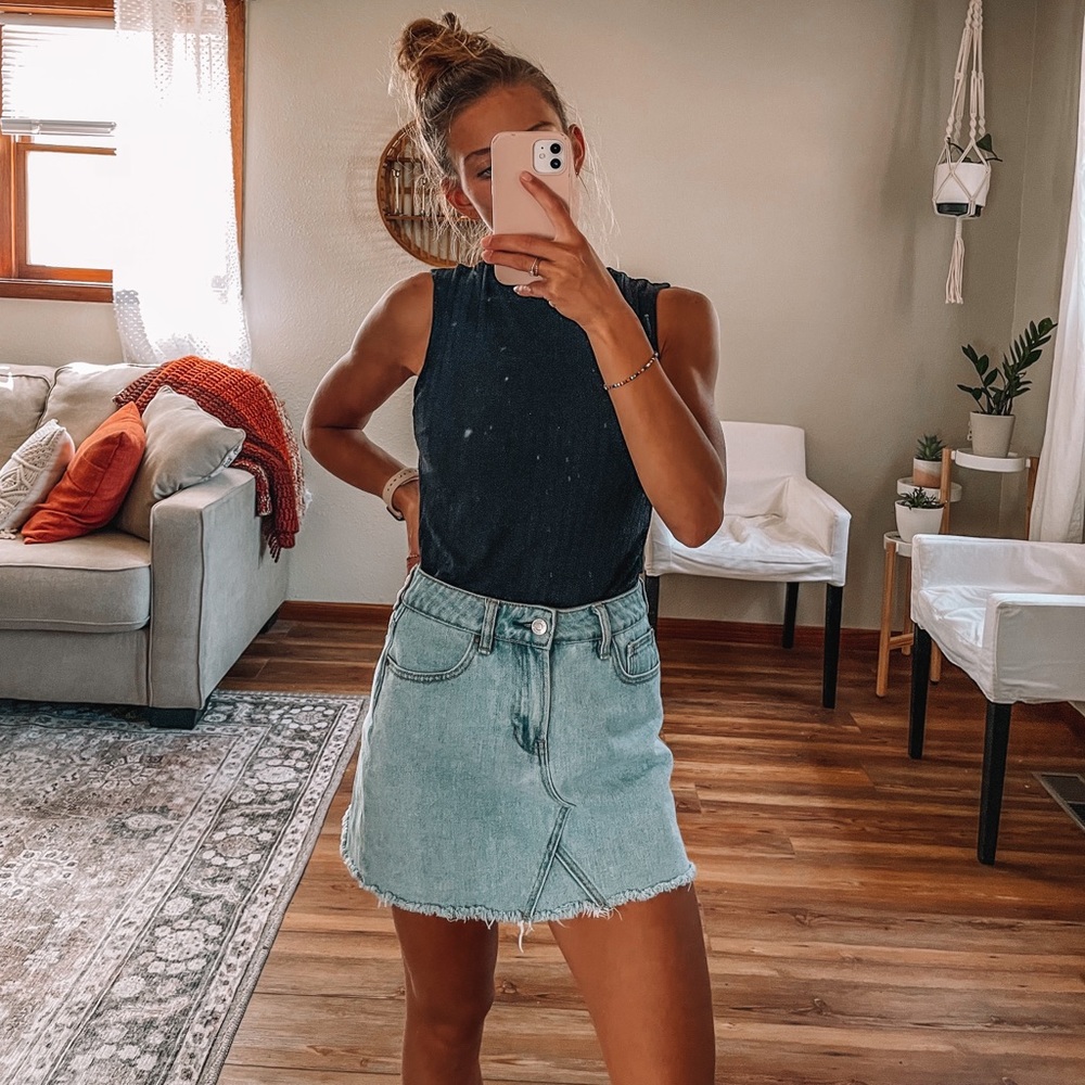 Light wash PacSun Jean skirt